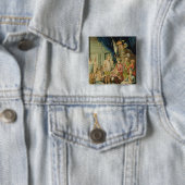 Montezuma Vierkante Button 5,1 Cm (In situ)