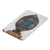 Montgolfier Aerostatque Hot Air ballon Magneet (Linkerzijde)