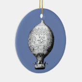 Montgolfier Hot Air ballon Keramisch Ornament (Rechts)