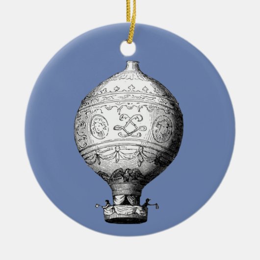 Montgolfier Hot Air ballon Keramisch Ornament (Voorkant)