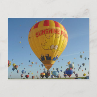 Montgolfiere - Warmluchtballon - Zonnebevolking Briefkaart