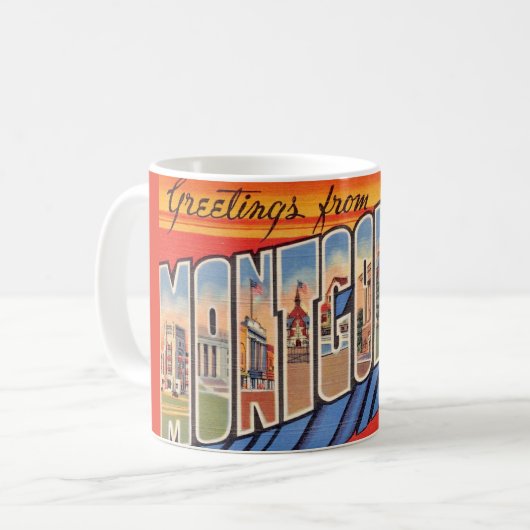 Montgomery AL Mug Rétro (Devant gauche)