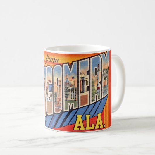 Montgomery AL Retro Mug (Devant droit)