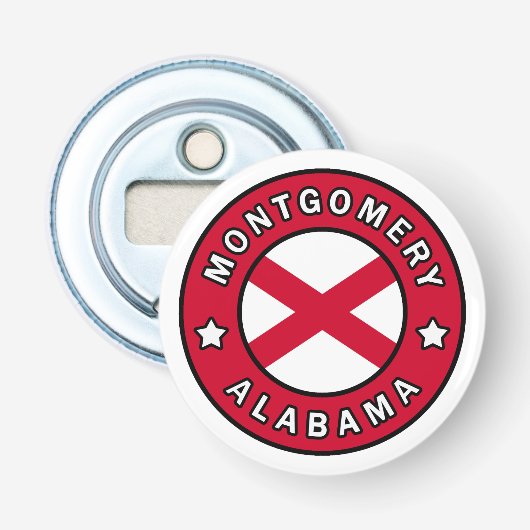 Montgomery Alabama Button Flesopener (Voorkant)