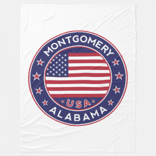 Montgomery, Alabama Fleece Deken