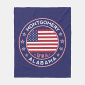 Montgomery, Alabama Fleece Deken (Voorkant)