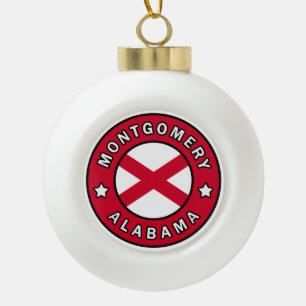 Montgomery Alabama Keramische Bal Ornament