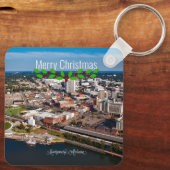 Montgomery, Alabama Kerstgroeten Sleutelhanger (Achterkant)