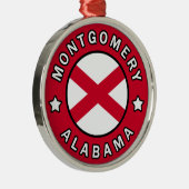 Montgomery Alabama Metalen Ornament (Rechts)