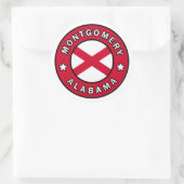 Montgomery Alabama Ronde Sticker (Tas)