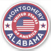 MONTGOMERY, Alabama Sticker (Voorkant)