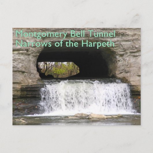 Montgomery Bell Tunnel - Narrows van de Harpeth Briefkaart (Voorkant)