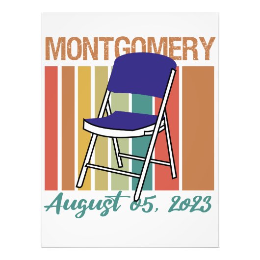 Montgomery Brawl Vouwstoel augustus 5 2023 Foto Afdruk (Voorkant)