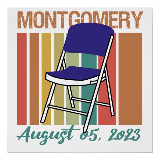 Montgomery Brawl Vouwstoel augustus 5 2023 Perfect Poster (Voorkant)