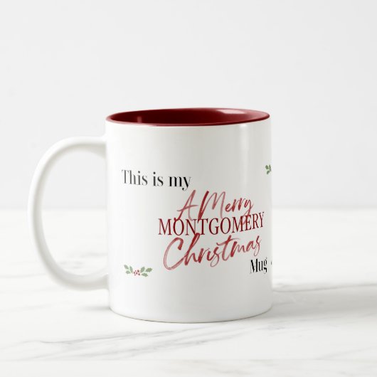 Montgomery Christmas Mug (Gauche)