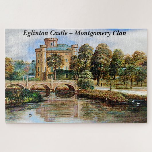 Montgomery Clan's Eglinton Castle Scotland Legpuzzel (Horizontaal)