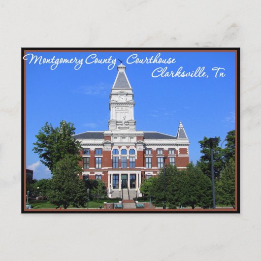 Montgomery County Courthouse - Clarksville, TN Briefkaart (Voorkant)