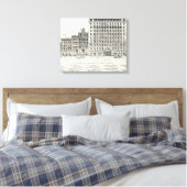 Montgomery East side Struik en Pine Canvas Afdruk (Insitu (Slaapkamer))