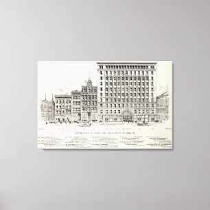 Montgomery East side Struik en Pine Canvas Afdruk