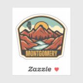 Montgomery, Illinois Sticker (Vel)