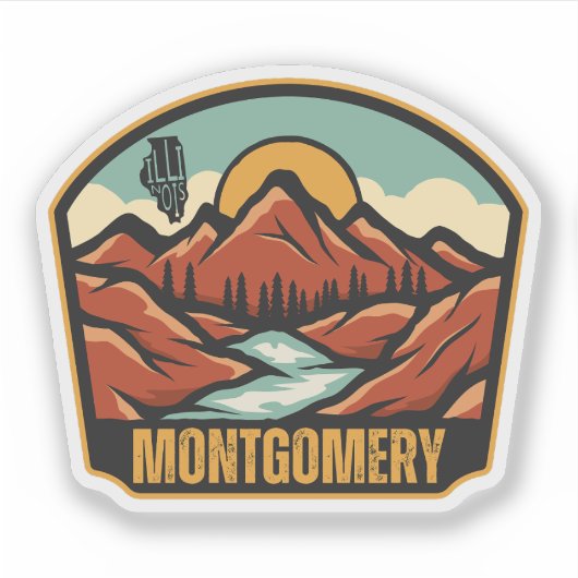Montgomery, Illinois Sticker (Voorkant)
