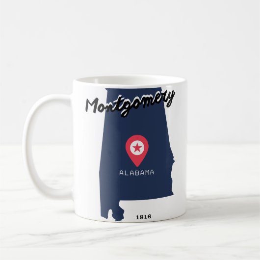 Montgomery koffiemok  (Links)