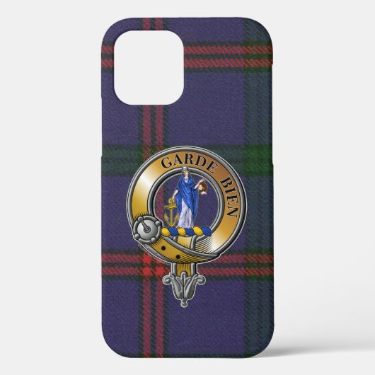 Montgomery Tartan & Badge Case-Mate iPhone Case (Achterkant)