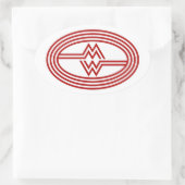 Montgomery Ward Ski Logo Ovale Sticker (Tas)