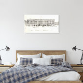 Montgomery West side Struik and Pine Canvas Afdruk (Insitu (Slaapkamer))