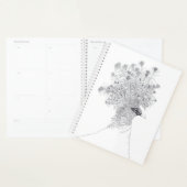 Month and Weekly Planner Crowned Pigeon  (Devant avec enveloppe)