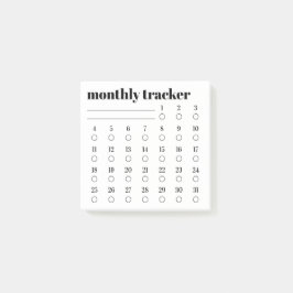 Monthly Habit Tracker Sticky Notes Pad