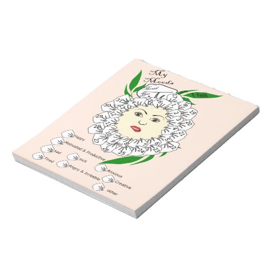 Monthly Mood Tracker Notitieblok (Gedraaid)