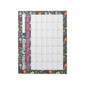 Monthly Planner Spring Colorful Flowers Notitieblok (Gedraaid)
