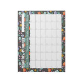 Monthly Planner Spring Colorful Flowers  Notitieblok (Gedraaid)