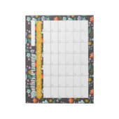 Monthly Planner Spring Colorful Flowers  Notitieblok (Gedraaid)