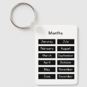 Months of the year sleutelhanger (Voorkant)