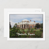 Monticello Briefkaart (Voorkant / Achterkant)
