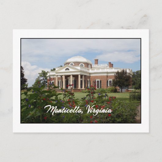 Monticello Briefkaart (Voorkant)