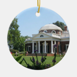 Monticello kerstversiering keramisch ornament