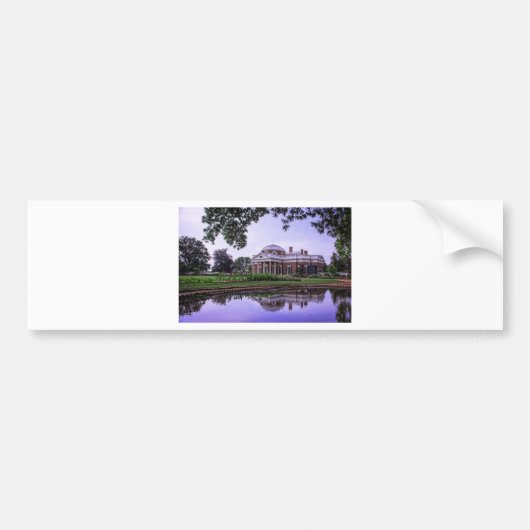 Monticello Reflection Bumpersticker (Voorkant)