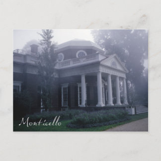 Monticello Thomas Jefferson's thuis Briefkaart