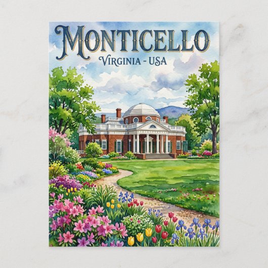 Monticello VS Briefkaart (Voorkant)