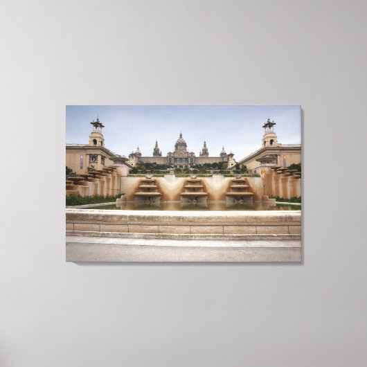 Montjuc Fortress Canvas Afdruk (Voorkant)