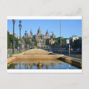 Montjuic, Barcelona, españa Briefkaart