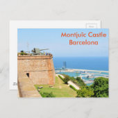 Montjuic castle, Barcelona Briefkaart (Voorkant / Achterkant)