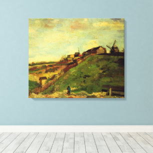 Montmartre: Groeve, de Molens door Vincent van Gog Canvas Afdruk