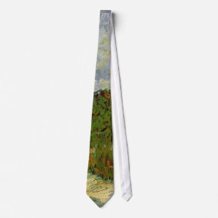 Montmartre-pad met zonnebloemen van Van Gogh Stropdas