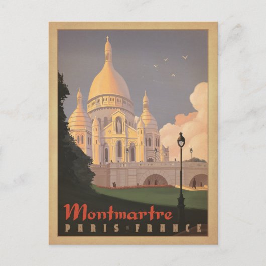 Montmartre - Parijs, Frankrijk Briefkaart (Voorkant)