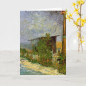 Montmartre Path en zonnebloemen door Vincent van G Kaart (Gele Bloem)