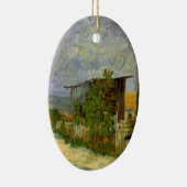 Montmartre Path en zonnebloemen door Vincent van G Keramisch Ornament (Rechts)